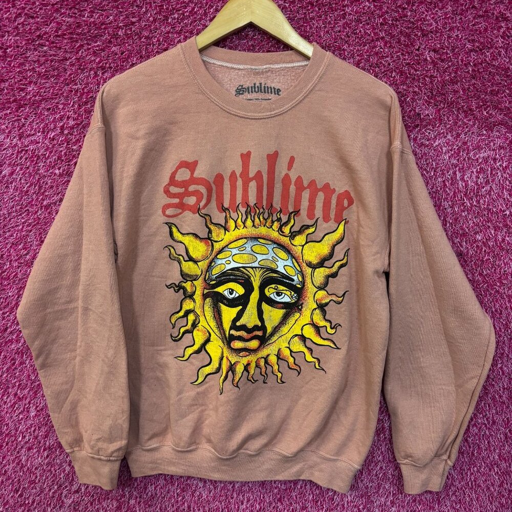 Sublime 40 oz to Freedom Sun Ska Band Crewneck Sweater Small